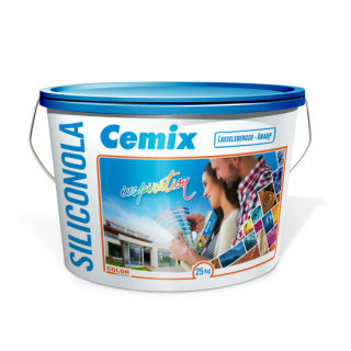 Cemix siliconOLA K 1,5 mm szilikongyanta homlokzati vakolat (25 kg)